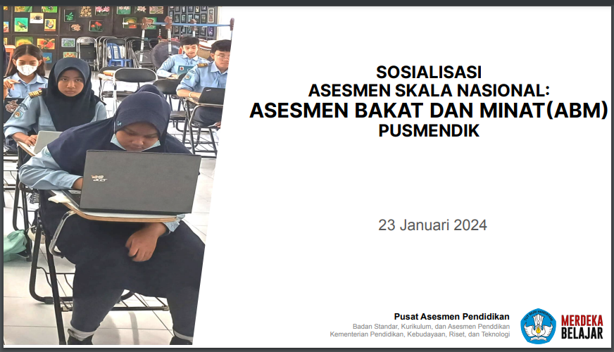 Sosialisasi Asesmen Bakat dan Minat (ABM) Tahun 2024