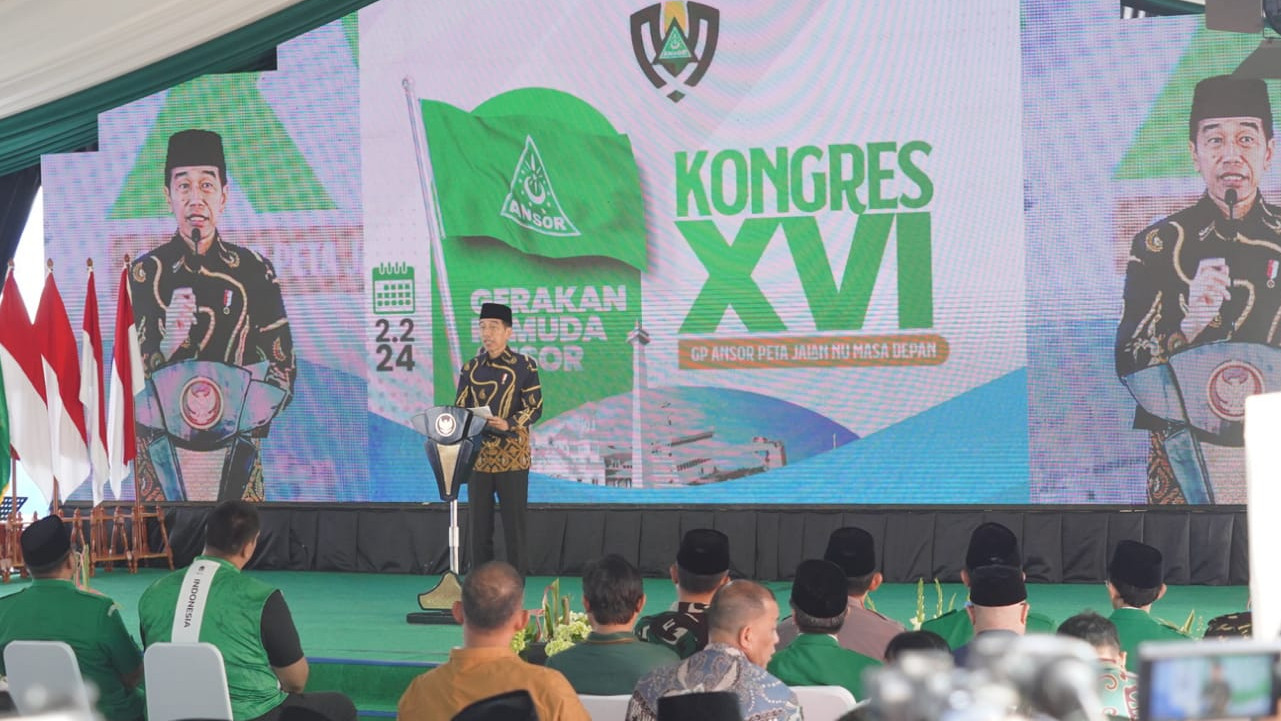 Presiden Jokowi Apresiasi Peran GP Ansor Sebarkan Nilai Moderasi Beragama