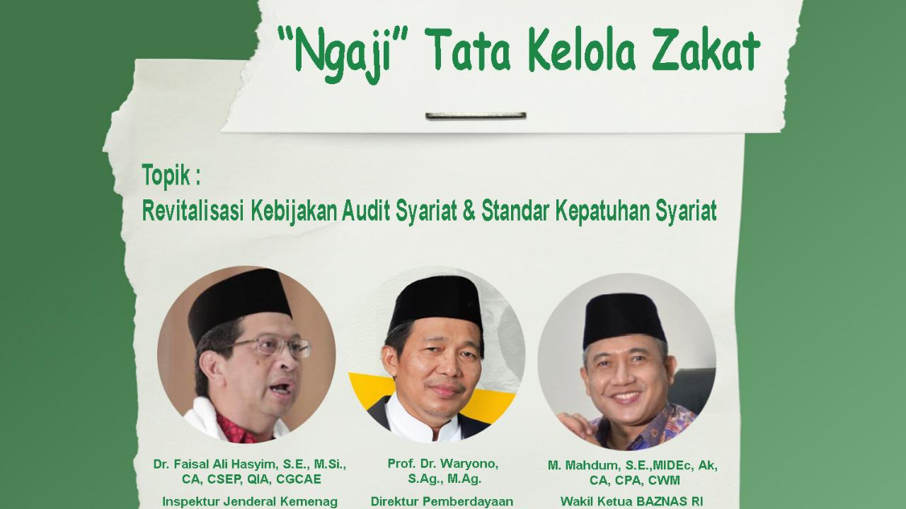2024 Kemenag Gelar Ngaji Tata Kelola Zakat, Edisi Awal Bahas Audit Syariah
